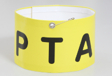 オリジナル腕章 制作実例　プリント腕章（生地：ターポリン）